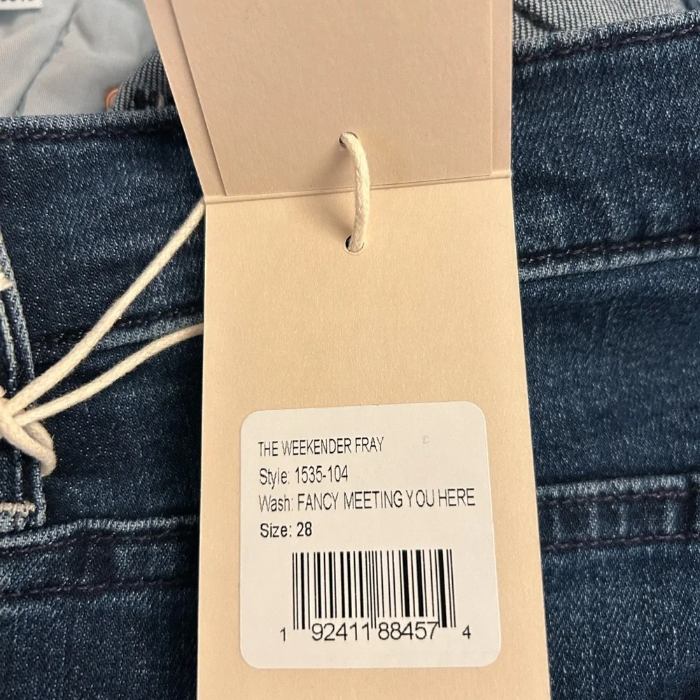 Mother The Weekender Fray Hem Bootcut Jeans in Fancy Meeting You Here Size 28 - Picture 13 of 13